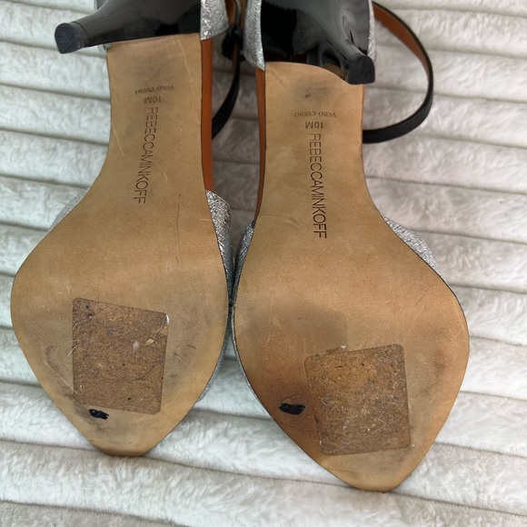 Rebecca Minkoff Ellie Silver Metallic pumps size 10 - Picture 5 of 5